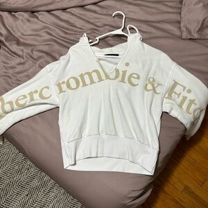 Abercrombie fitch crop V sweatshirt.